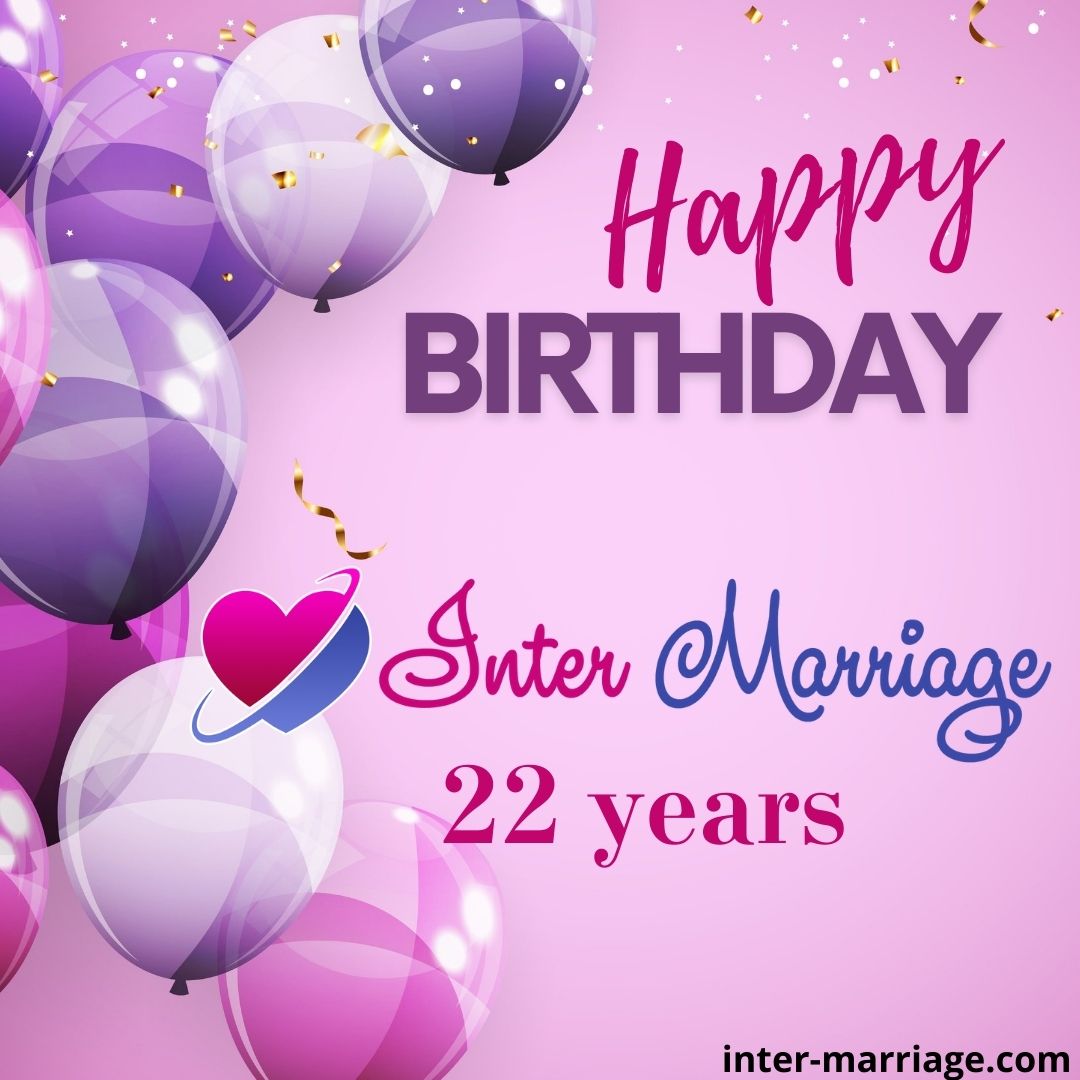 Anniversary Dating Agency Inter-Marriage - 22 years